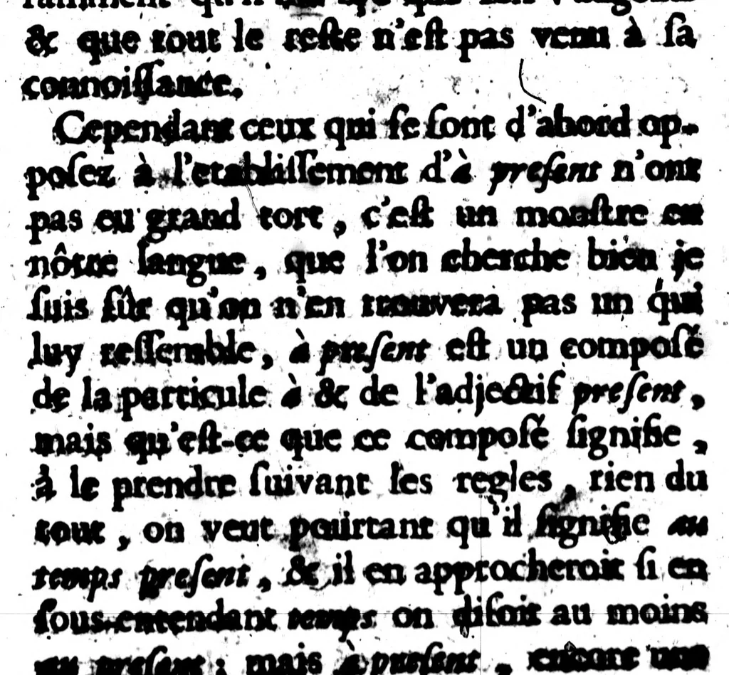 An illustration from Nouvelles observations [microforme] : ou, Guerre civile des françois, sur la langue, 1688, leaf 172