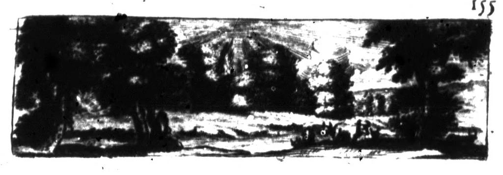 An illustration from Les entretiens d'Ariste et d'Eugene [microforme], 1671, leaf 181