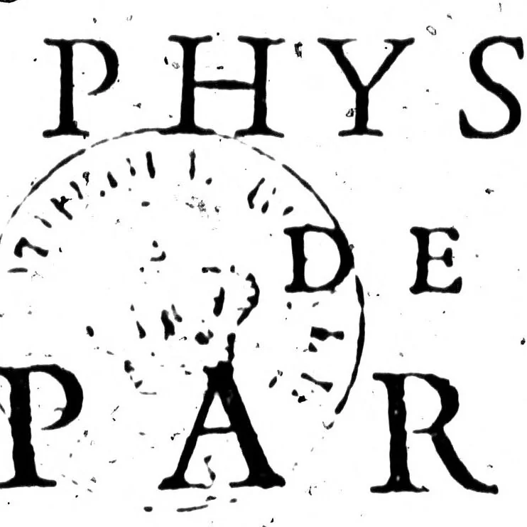 An illustration from Discours physique de la parole [microforme], 1668, leaf 0