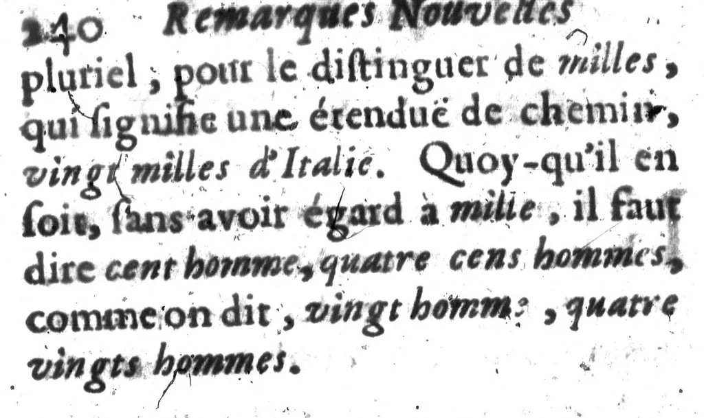 An illustration from Remarques nouvelles sur la langue françoise [microforme], 1675, leaf 258