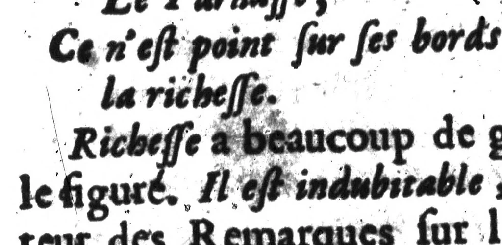 An illustration from Remarques nouvelles sur la langue françoise [microforme], 1675, leaf 450