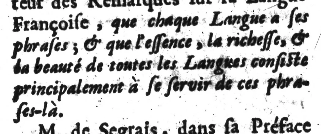 An illustration from Remarques nouvelles sur la langue françoise [microforme], 1675, leaf 450