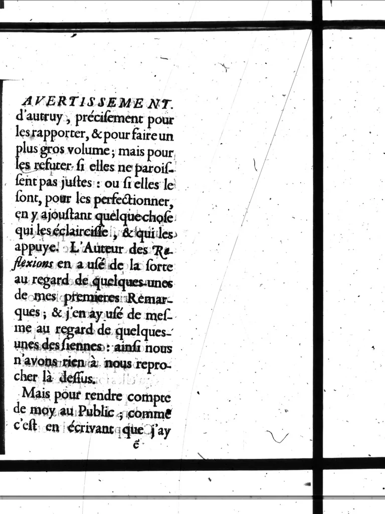 An illustration from Suite des Remarques nouvelles sur la langue françoise [microforme], 1692, leaf 39