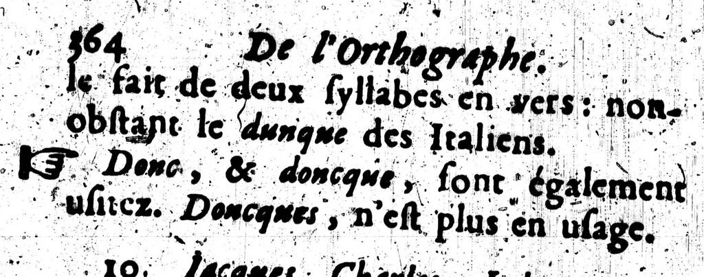 An illustration from Le Génie de la langue françoise. Suite du génie de la langue françoise. [microforme], 1685, leaf 770