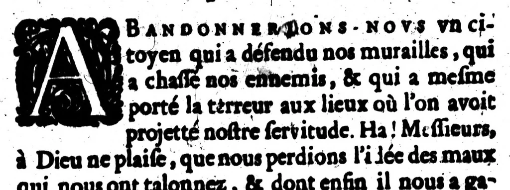 An illustration from La rhétorique françoise ou pour principale augmentation l'on trouve les secrets de nostre langue [microforme], 1673, leaf 698