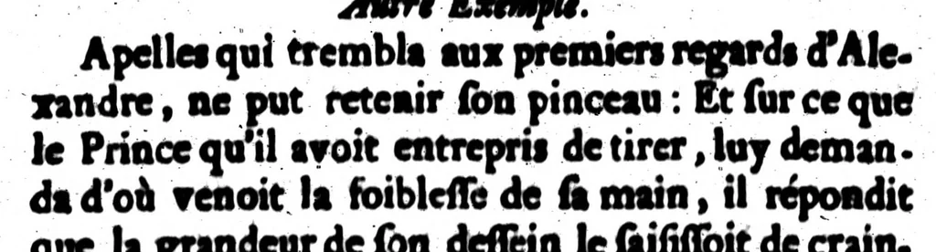 An illustration from La rhétorique françoise ou pour principale augmentation l'on trouve les secrets de nostre langue [microforme], 1673, leaf 712