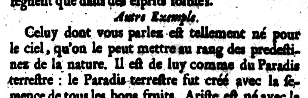 An illustration from La rhétorique françoise ou pour principale augmentation l'on trouve les secrets de nostre langue [microforme], 1673, leaf 733