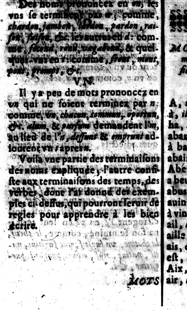 An illustration from L'Ortografe françoise, ou, L'Unique metode, contenant les règles qu'il est nécessaire de savoir pour écrire correctement [microforme], 1667, leaf 146
