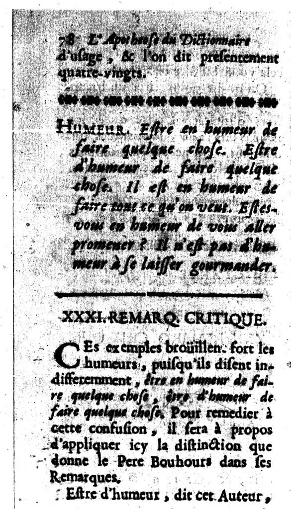 An illustration from L'Apothéose du dictionnaire de l'Académie, et son expulsion de la région céleste [microforme], 1696, leaf 43
