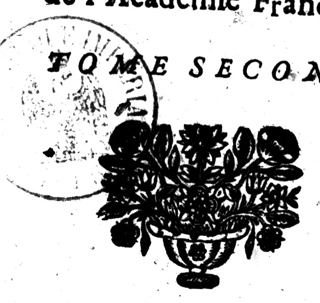 An illustration from De l'excellence de la langue françoise [microforme], 1683, leaf 281