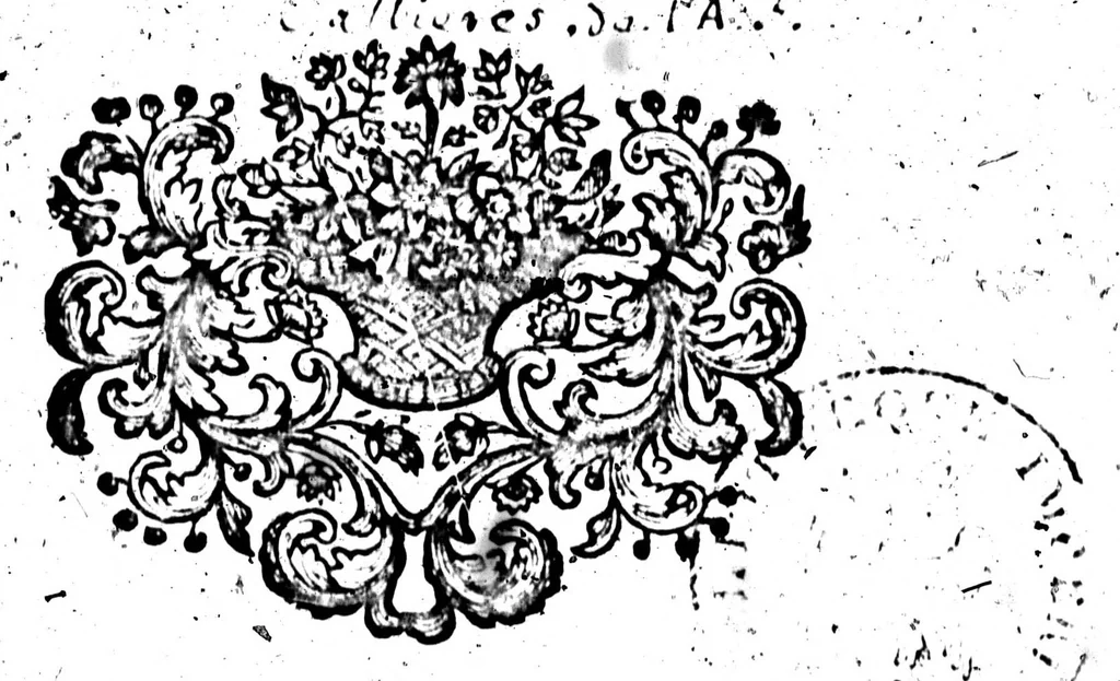An illustration from Des bons mots et des bons contes [microforme] : de leur usage, de la raillerie des anciens, de la raillerie et des railleurs de nôtre temps, 1692, leaf 0