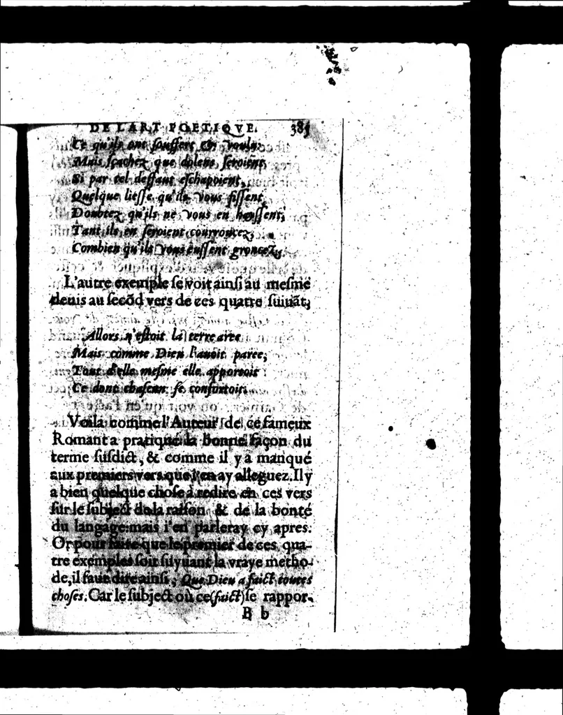 An illustration from L'Académie de l'Art poétique [microforme], 1610, leaf 417
