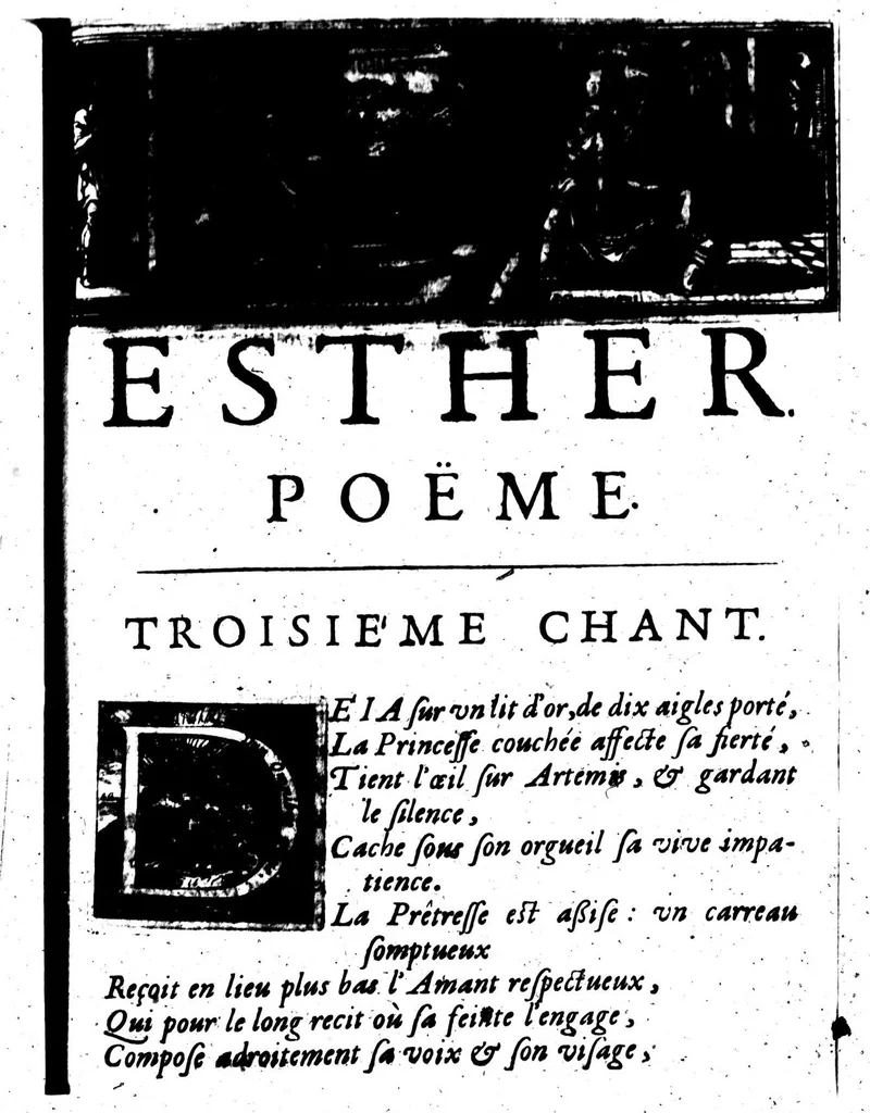 An illustration from La deffense du poëme heroïque [microforme] : avec quelques remarques sur les Oeuvres satyrique du sieur D... dialogue en vers et en prose, 1674, leaf 28
