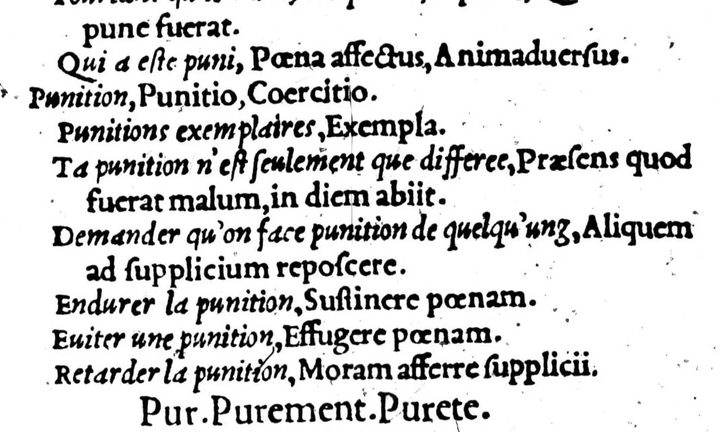 An illustration from Dictionnaire francoislatin, contenant les mots & manières de parler francois, tournez en latin [microforme], 1539, leaf 414