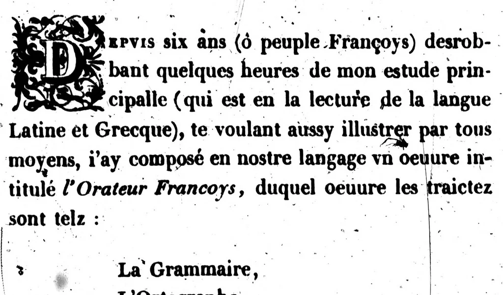 An illustration from La manière de bien traduire d'une langue en autre, d'advantage de la punctuation de la langue françoise, plus des accents d'ycelle [microforme], 1540, leaf 9