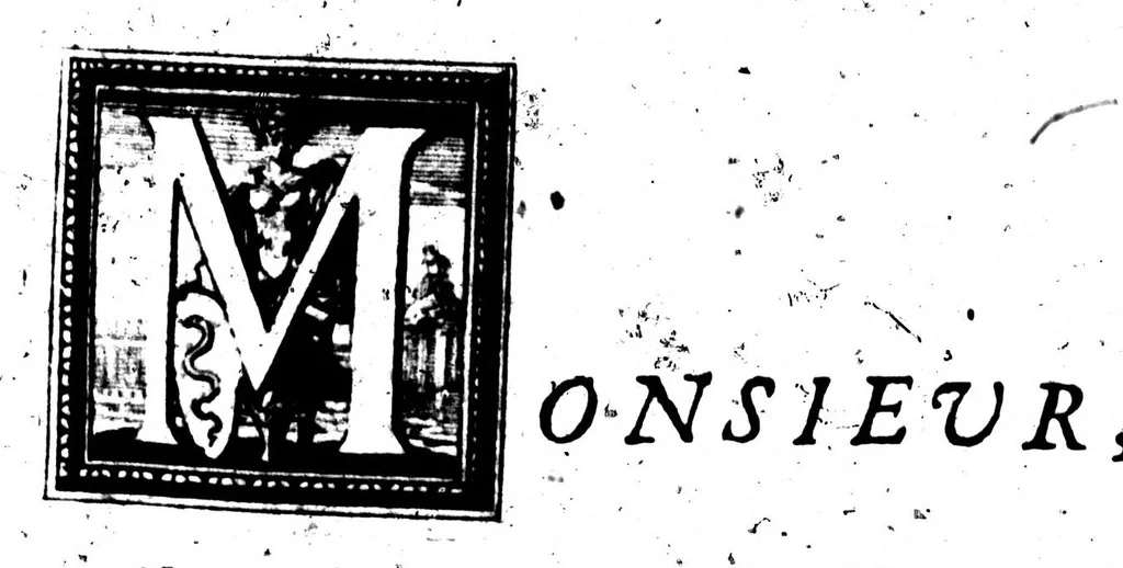 An illustration from Des principes de l'architecture, de la sculpture, de la peinture, et des autres arts qui en dépendent [microforme] : avec un dictionnaire des termes propres à chacun de ces arts, 1676, leaf 1