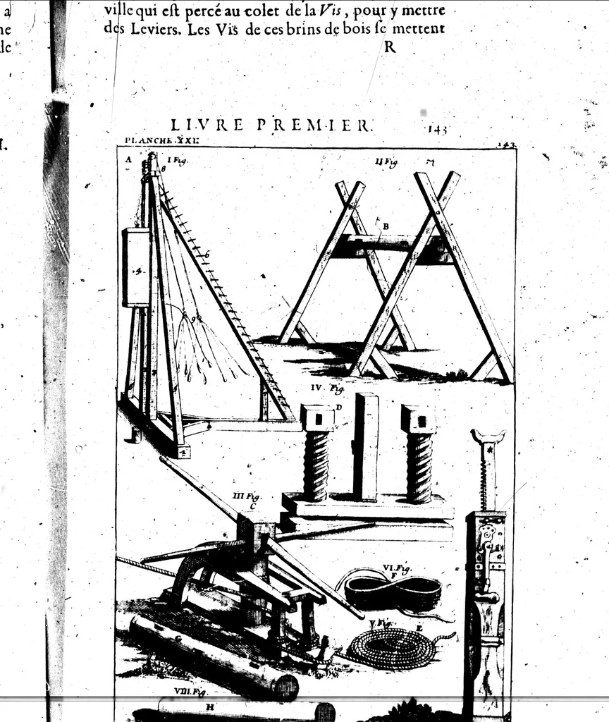 An illustration from Des principes de l'architecture, de la sculpture, de la peinture, et des autres arts qui en dépendent [microforme] : avec un dictionnaire des termes propres à chacun de ces arts, 1676, leaf 165