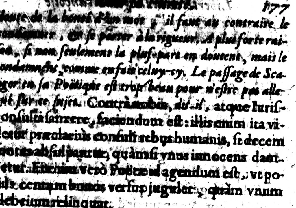 An illustration from Liberté de la langue françoise dans sa pureté [microforme], 1651, leaf 185