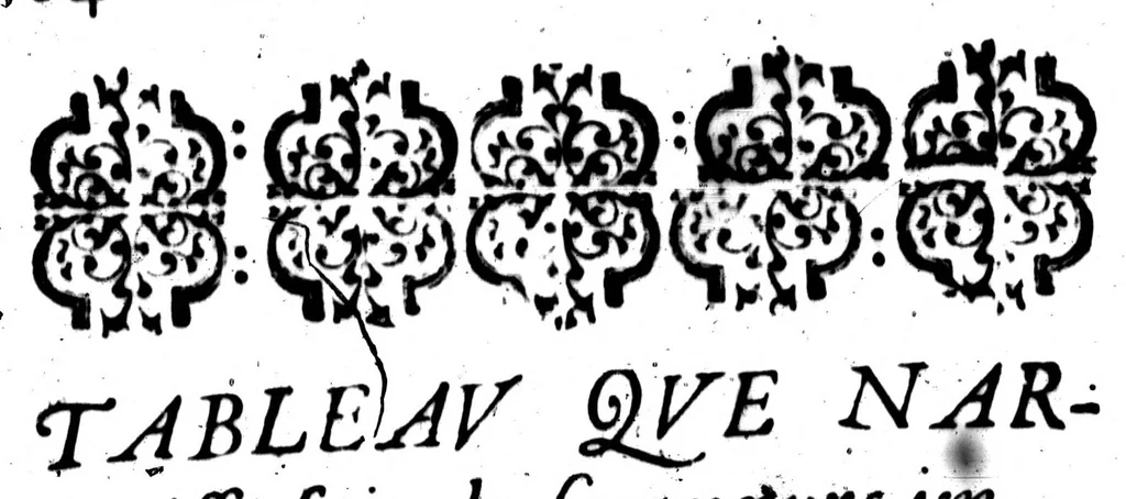 An illustration from Letres de Phyllarque à Ariste, où il est traité de l'éloquence françoise [microforme], 1627, leaf 104
