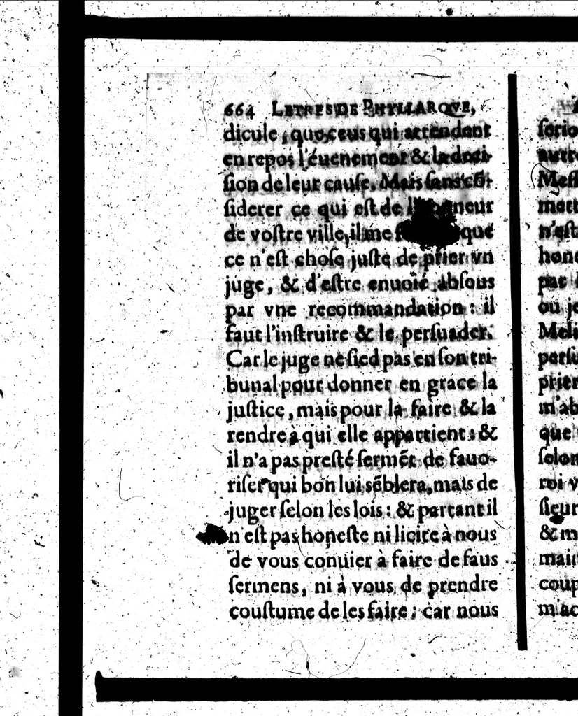 An illustration from Letres de Phyllarque à Ariste, où il est traité de l'éloquence françoise [microforme], 1627, leaf 1264