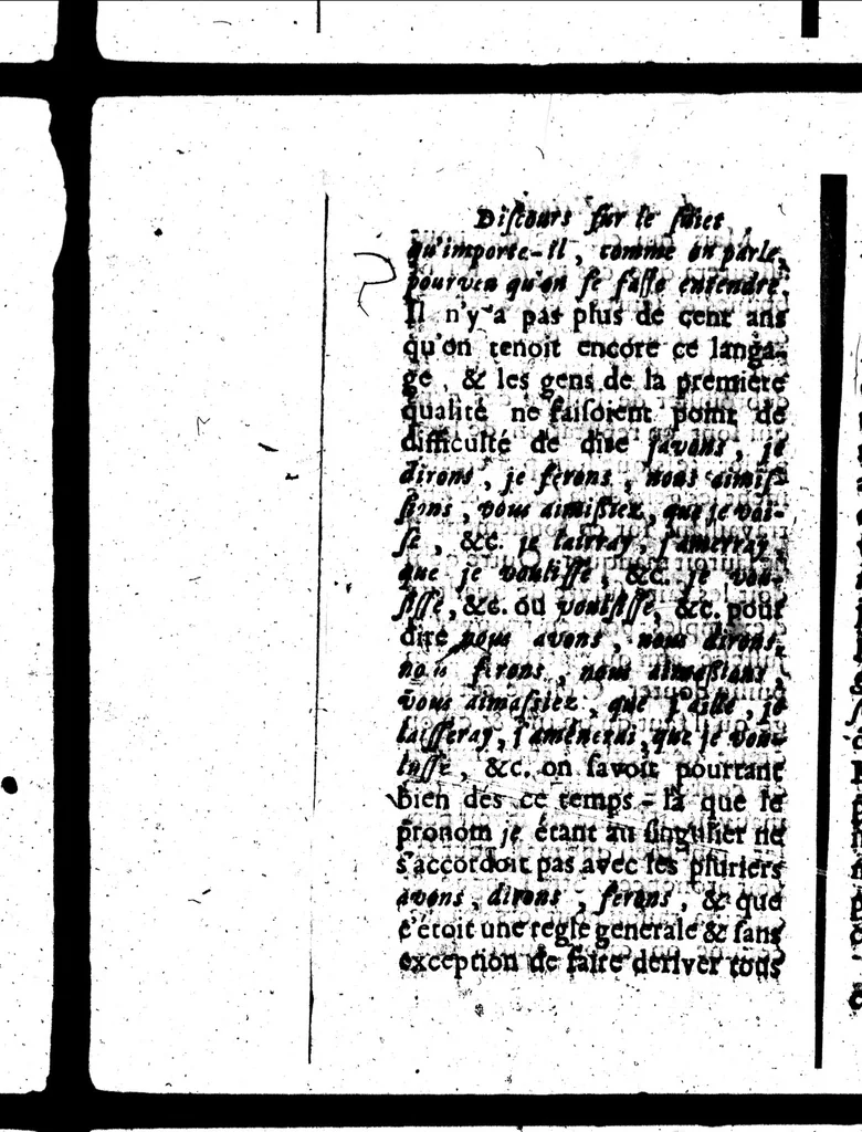 An illustration from L'Art de bien prononcer et de bien parler la langue françoise [microforme], 1687, leaf 50