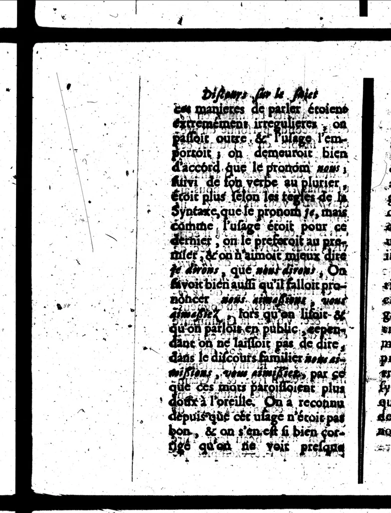An illustration from L'Art de bien prononcer et de bien parler la langue françoise [microforme], 1687, leaf 52