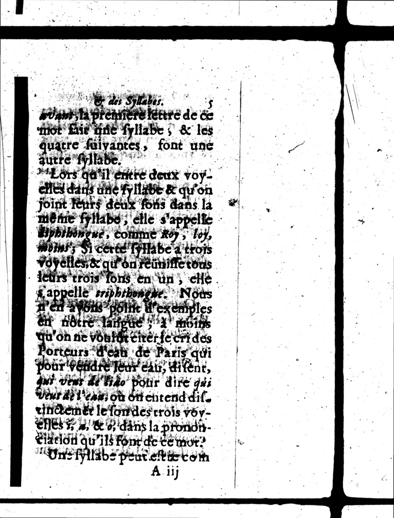 An illustration from L'Art de bien prononcer et de bien parler la langue françoise [microforme], 1687, leaf 73