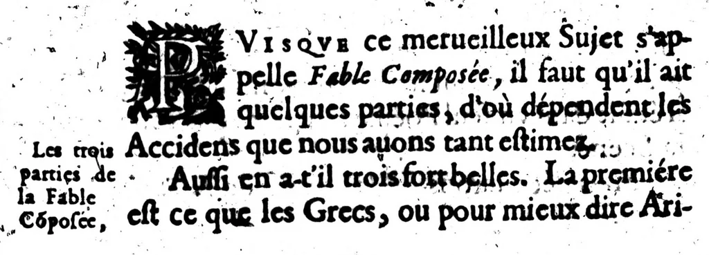 An illustration from La Poétique [microforme] Tome premier, 1639, leaf 144
