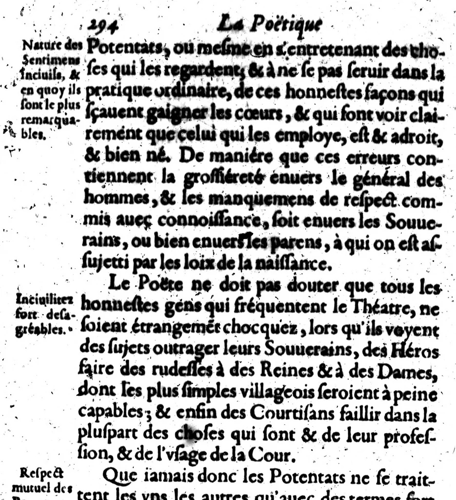 An illustration from La Poétique [microforme] Tome premier, 1639, leaf 384