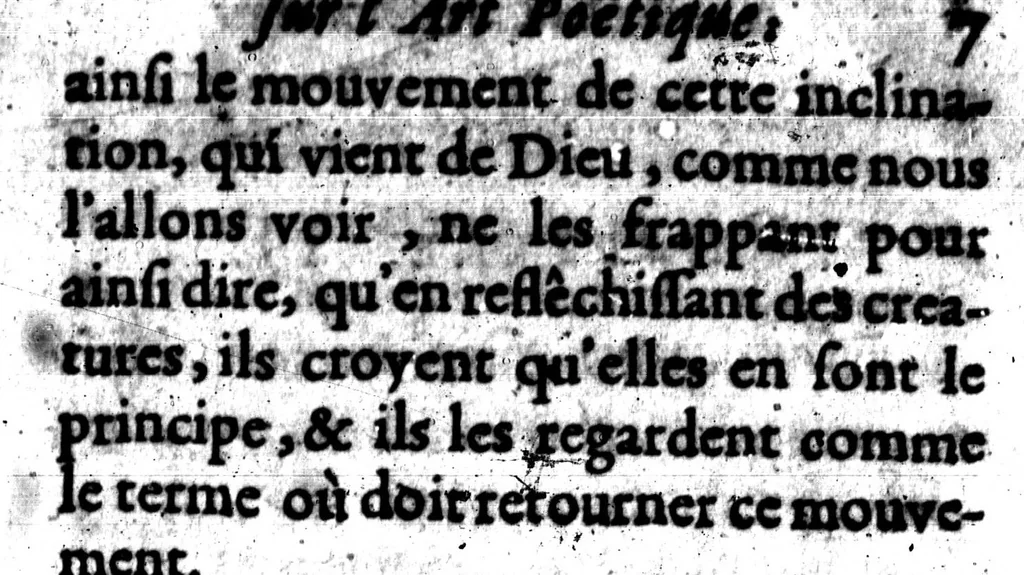 An illustration from Nouvelles reflexions sur l'art poétique [microforme], 1668, leaf 23