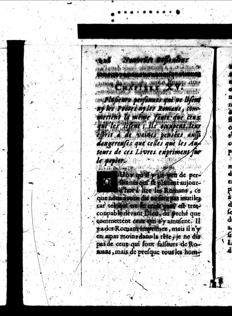 An illustration from Nouvelles reflexions sur l'art poétique [microforme], 1668, leaf 244