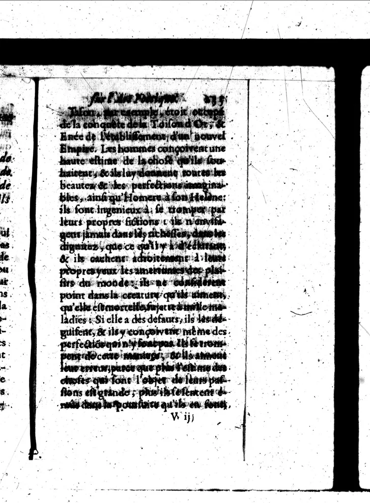 An illustration from Nouvelles reflexions sur l'art poétique [microforme], 1668, leaf 251