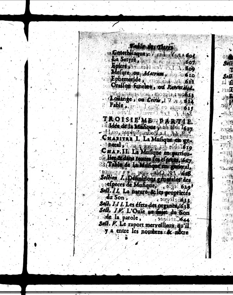 An illustration from L'Art de la poésie françoise et latine [microforme] : avec une idée de la musique sous une nouvelle methode, 1694, leaf 26