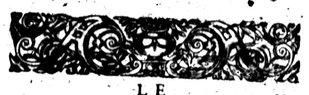 An illustration from Le dictionnaire des rimes françoises [microforme], 1596, leaf 17