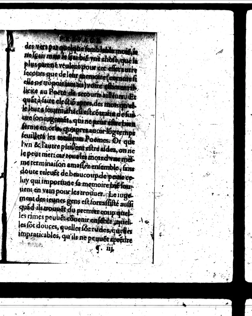 An illustration from Le dictionnaire des rimes françoises [microforme], 1596, leaf 5