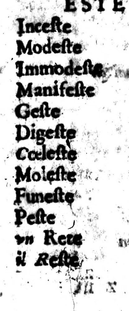 An illustration from Promptuaire d'unisons ordonné et disposé méthodiquement. Pour tous ceux qui voudront composer promptement en vers françois [microforme], 1585, leaf 398