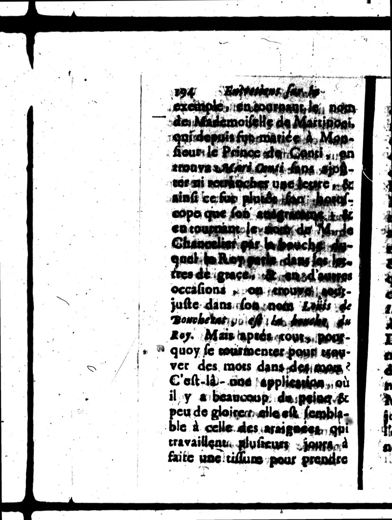 An illustration from Nouvelles remarques sur la langue françoise [microforme], 1698, leaf 200