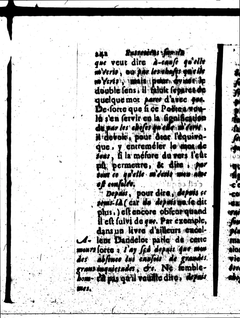 An illustration from Nouvelles remarques sur la langue françoise [microforme], 1698, leaf 248