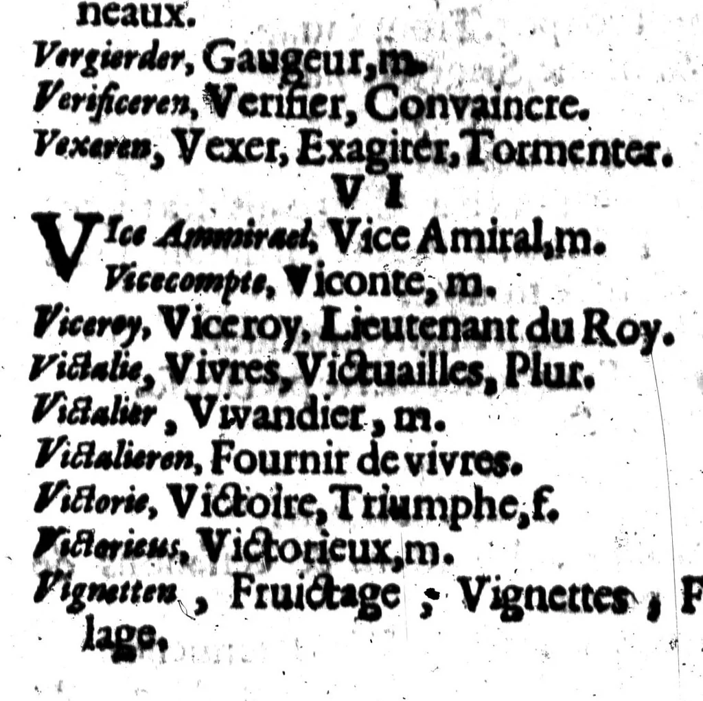 An illustration from Dictionnaire, ou, Promptuaire françois-flameng [microforme], 1602, leaf 1148
