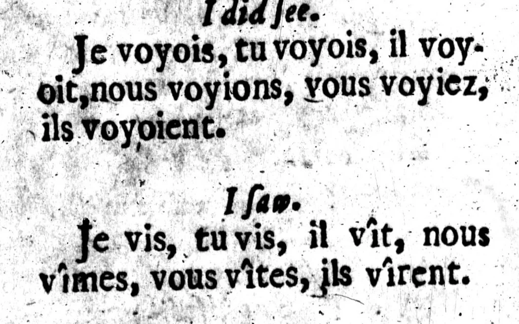 An illustration from Grammaire françoise [microforme], 1684, leaf 131