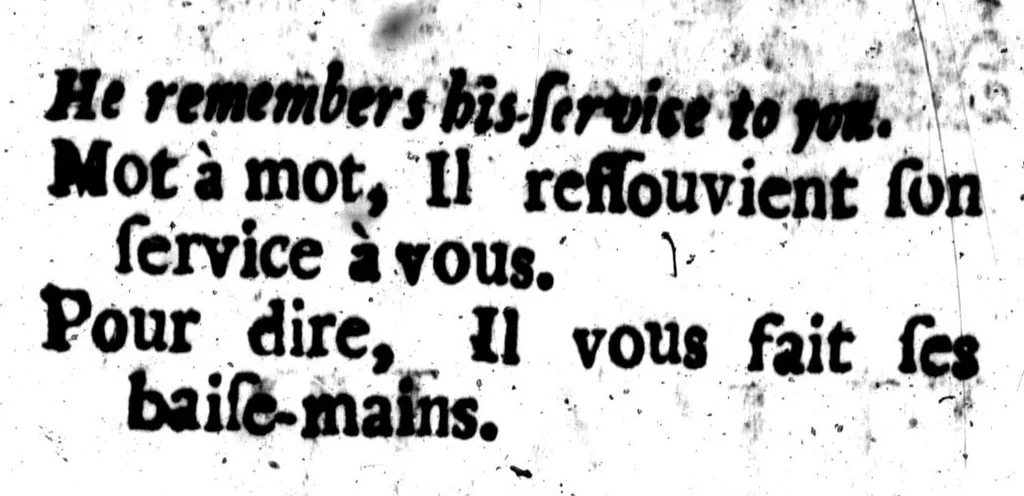An illustration from Grammaire françoise [microforme], 1684, leaf 420