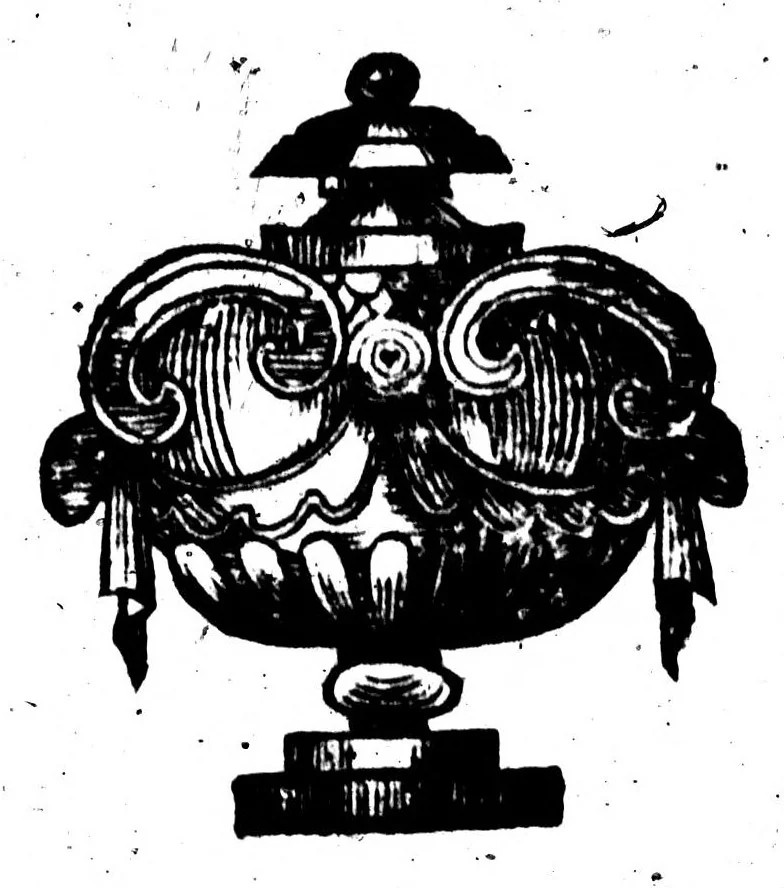 An illustration from Réponse à une critique satyrique intitulée l'apotheose du Dictionnaire de l'Academie françoise [microforme], 1696, leaf 40