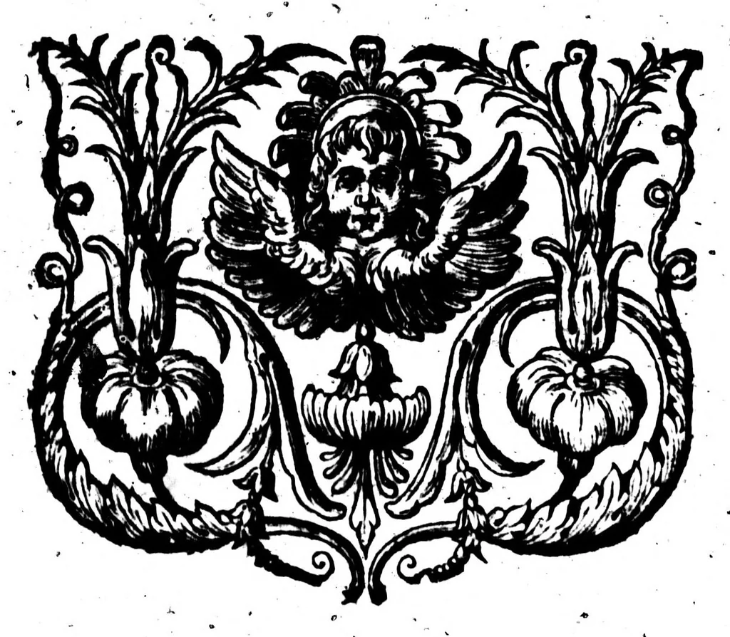 An illustration from Les Origines de la langue françoise [microforme], 1650, leaf 362