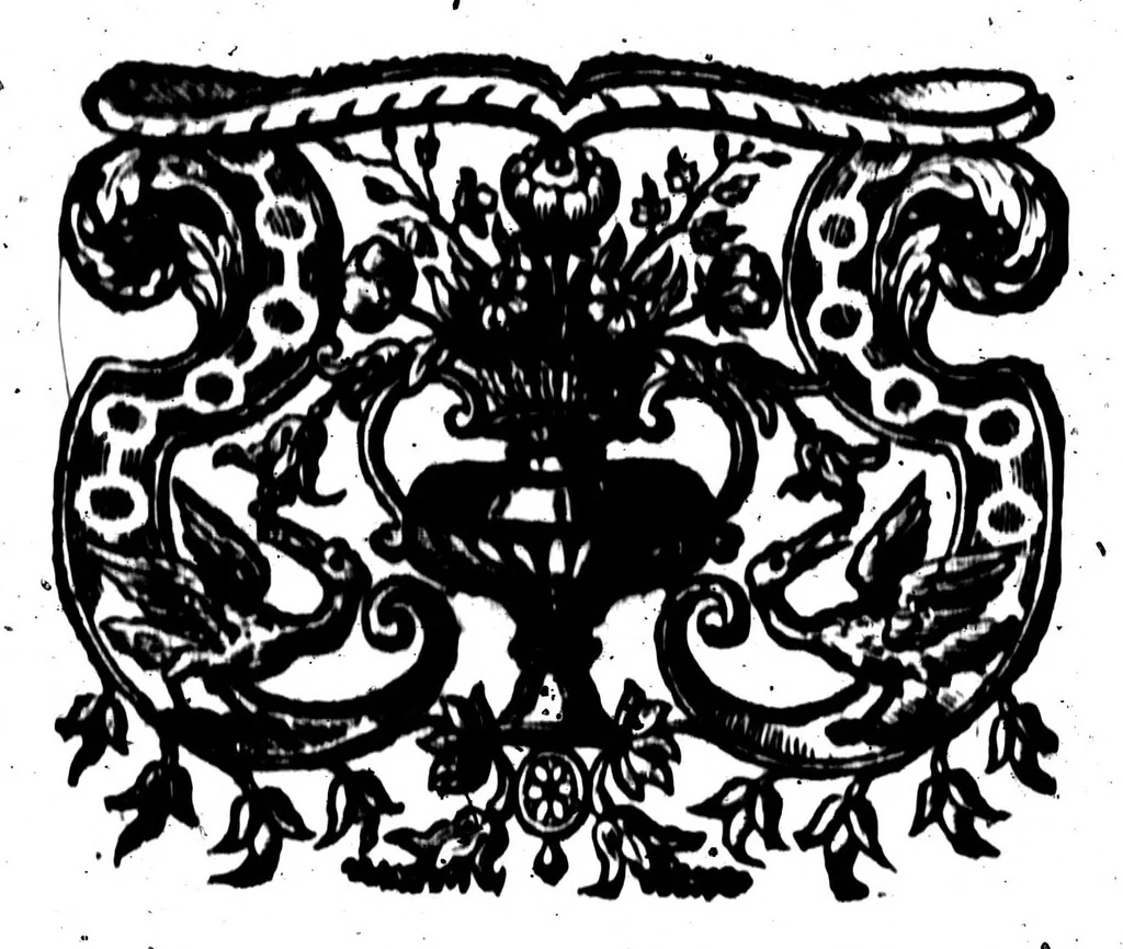 An illustration from Les Origines de la langue françoise [microforme], 1650, leaf 464