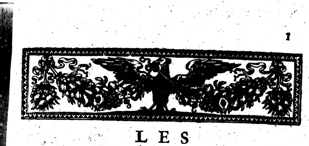 An illustration from Les Origines de la langue françoise [microforme], 1650, leaf 57