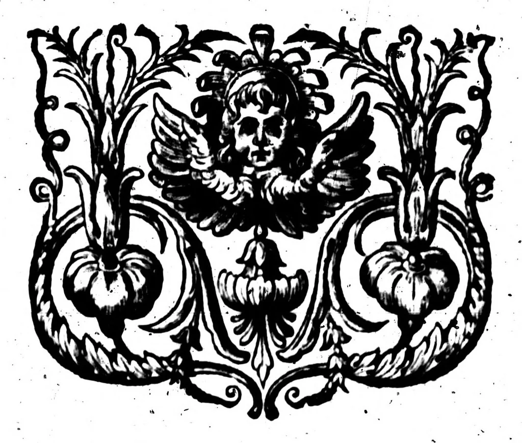 An illustration from Les Origines de la langue françoise [microforme], 1650, leaf 607