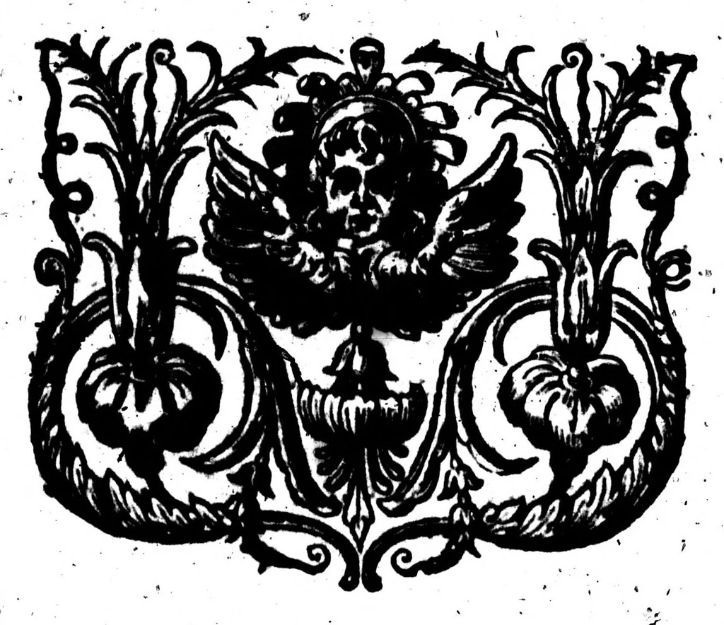 An illustration from Les Origines de la langue françoise [microforme], 1650, leaf 718