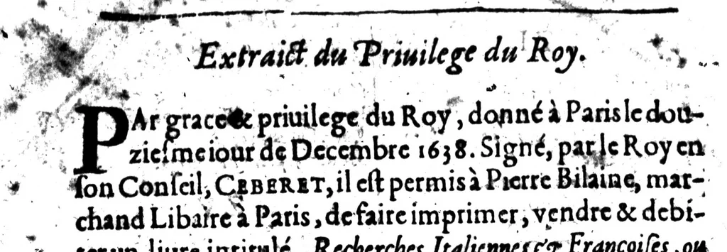 An illustration from Recherches italiennes et françoise, ou, Dictionnaire, contenant outre les mots ordinaire, une quantité de proverbes & de phrases, pour l'intelligence de l'une & l'autre langue [microforme] : avec un abrégé de grammaire italienne, 1640, leaf 1502
