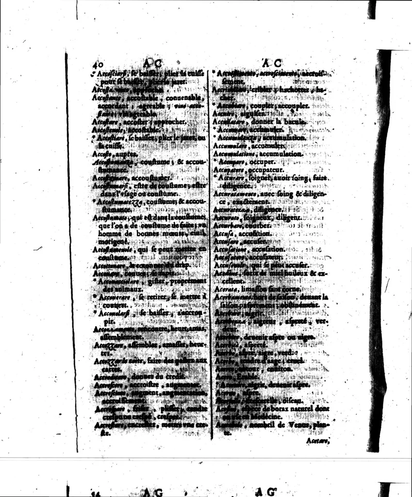 An illustration from Recherches italiennes et françoise, ou, Dictionnaire, contenant outre les mots ordinaire, une quantité de proverbes & de phrases, pour l'intelligence de l'une & l'autre langue [microforme] : avec un abrégé de grammaire italienne, 1640, leaf 48