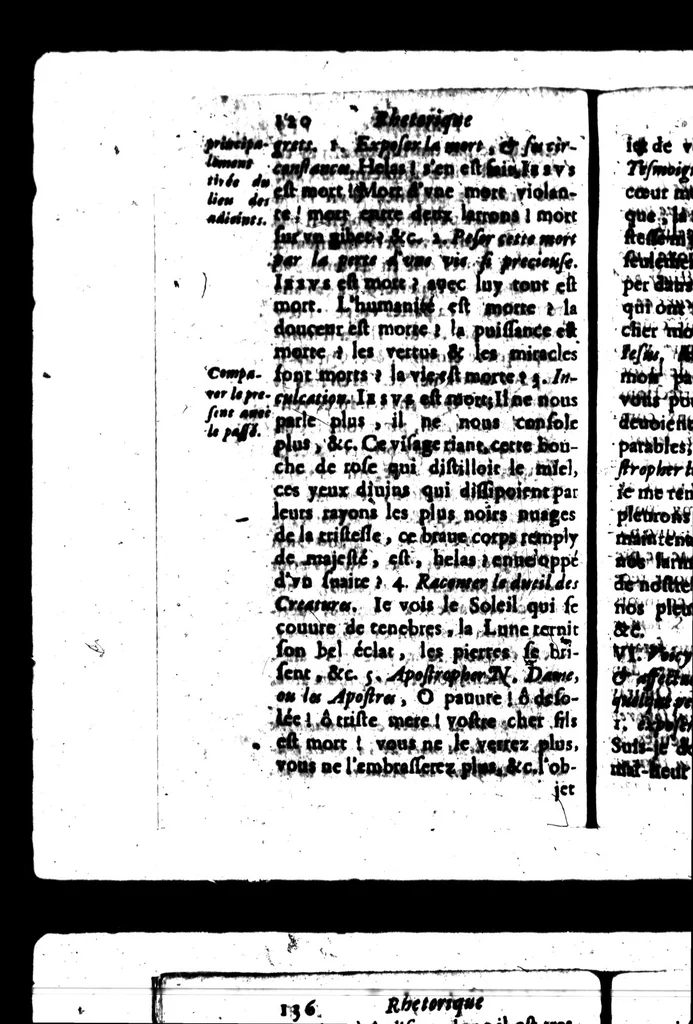 An illustration from Le Parterre de la rhetorique françoise [microforme] : emaillé de toutes les plus belles fleurs d'éloquence qui se rencontrent dans les oeuvres des orateurs tant anciens que modernes, 1659, leaf 130